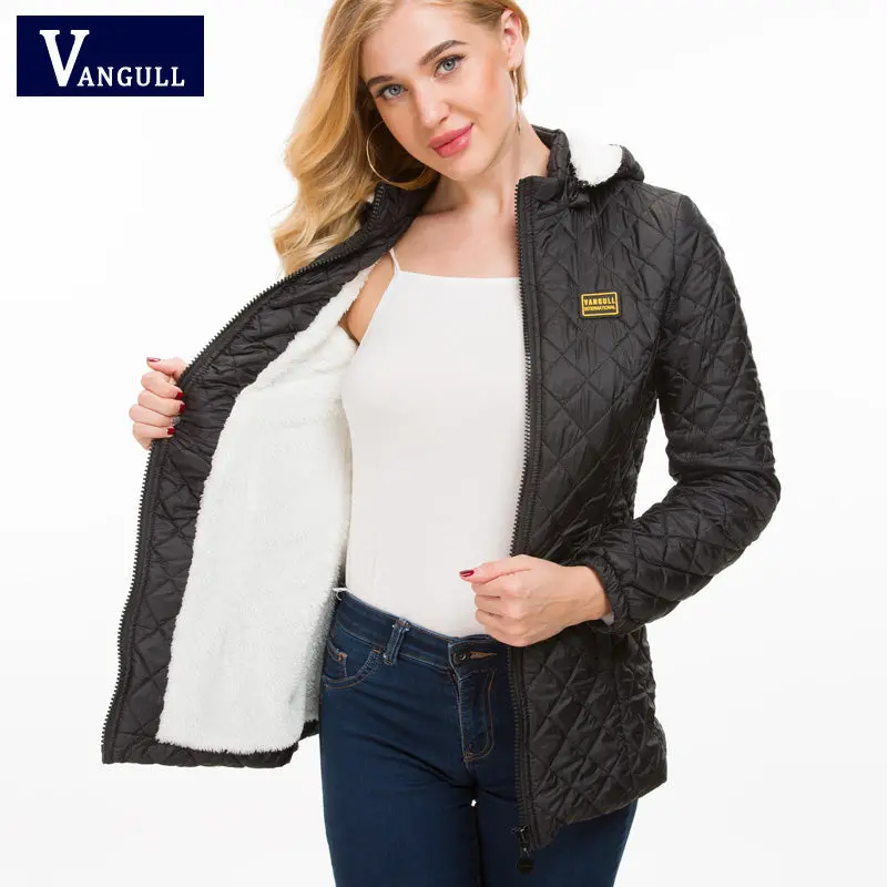 Vangull Winter Jacket Women Thick Warm Hooded Parka 2018 New Slim Down Cotton Clothing Long Sleeve Coat Female Autumn Outerwear 1