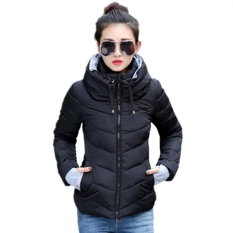 2018 New Ladies Fashion Coat Winter Jacket Women Outerwear Short Wadded Jacket Female Padded Parka Women's Overcoat 1
