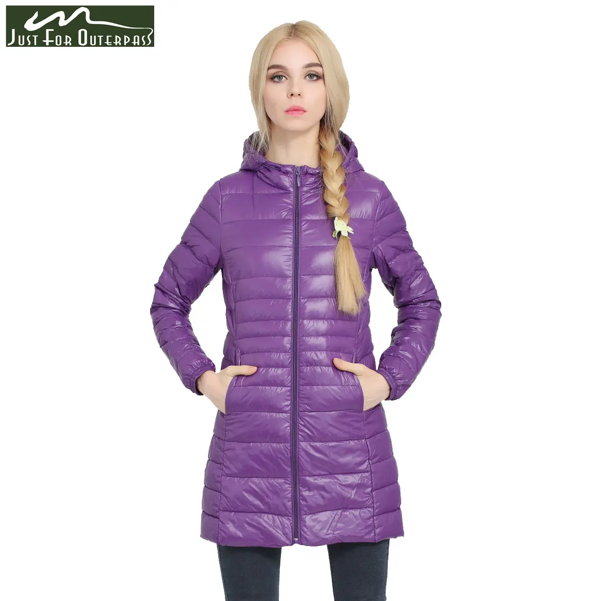2018 New Casual Brand Lady Winter Warm Coat Women Ultralight White Duck Down Jacket Female Long Down Parka High Filling Power 1