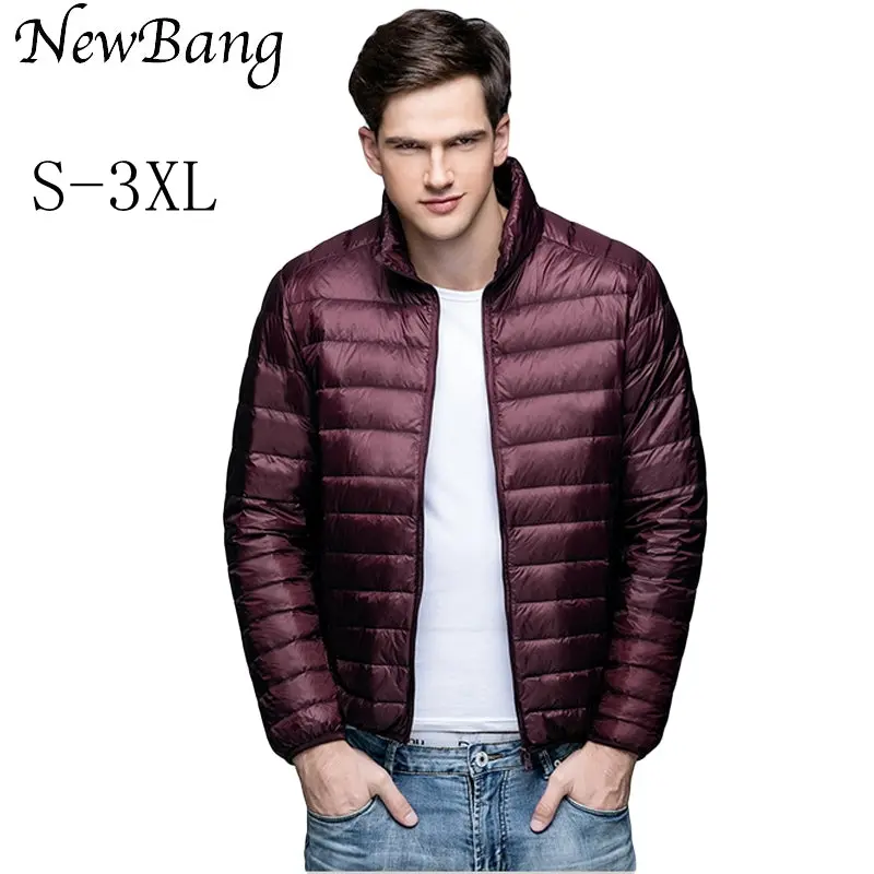 Newbang Brand Winter Men's Down Jacket Ultra Light Down Jacket Men Windbreaker Feather Jacket Man Lightweight Portable Warm Coat 1