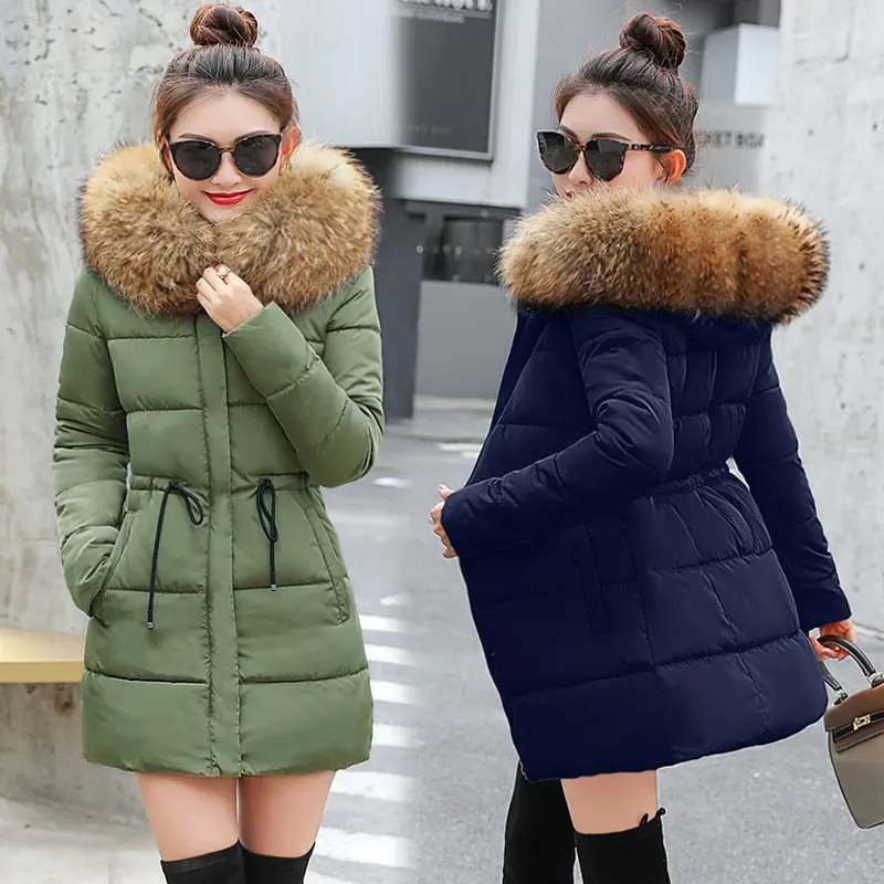 Winter Jacket Women New 2018 Coats Faux Fur Coat Female Parka Black Thick Cotton Padded Lining Ladies Manteau Femme Hiver 1