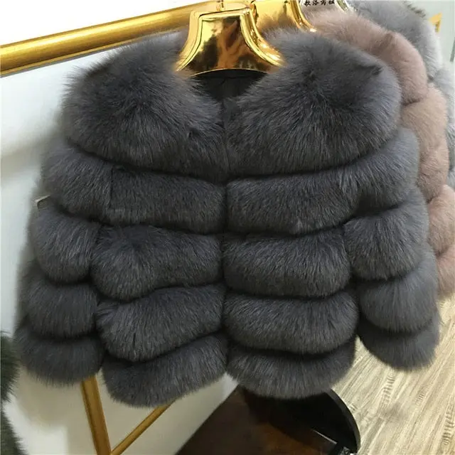 Elevate your cold-weather wardrobe with the Fursarcar Women's Real Fur Coat — a chic, short-length natural fur jacket designed for timeless luxury and modern winter style. - Image 18