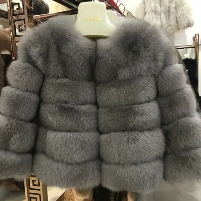 Fursarcar Real Fur Coat For Women Winter Natural Fur Jacket Fashion Short Silm Outwear Luxury Natural Real Fur Coat Real Fur 16