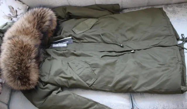 Warm White Duck Down Winter Jacket for Women – Hooded Parka with Genuine Raccoon Fur Trim - Image 8