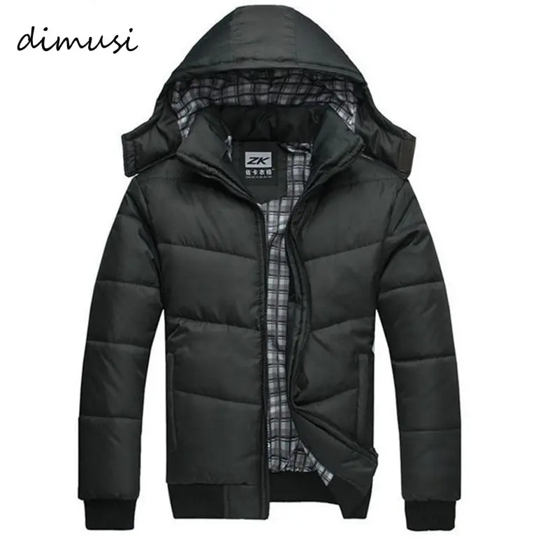 Dimusi Men's Winter Men Jackets New Arrival Male Cotton Thick Warm Parkas Casual Outwear Windbreaker Mens Hoodies 4Xl ,Ya294 1