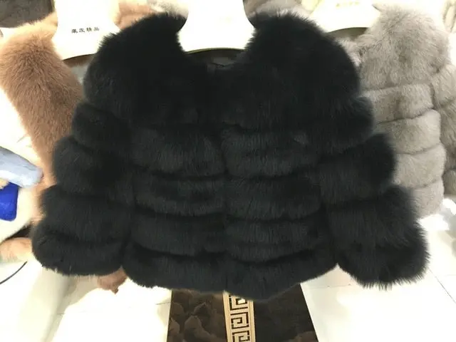 Elevate your cold-weather wardrobe with the Fursarcar Women's Real Fur Coat — a chic, short-length natural fur jacket designed for timeless luxury and modern winter style. - Image 22