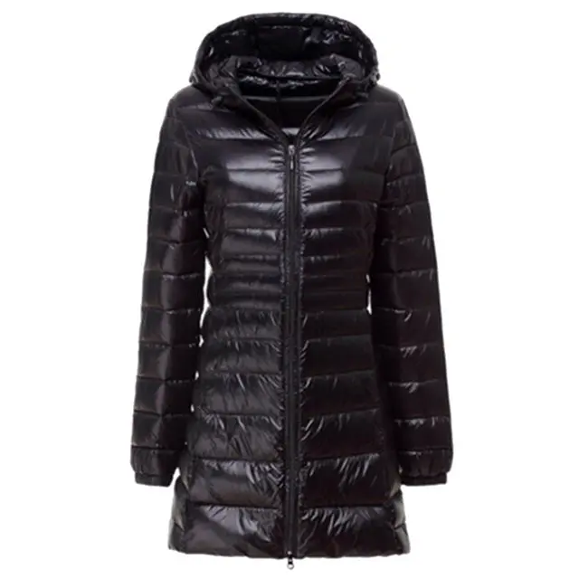 Lasperal Women's Lightweight Winter Down Jacket with Hood – 90% Duck Down, Slim-Fit Warm Parka - Image 9
