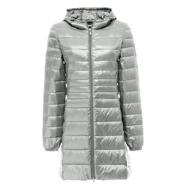 Lasperal Women's Lightweight Winter Down Jacket with Hood – 90% Duck Down, Slim-Fit Warm Parka - Image 5