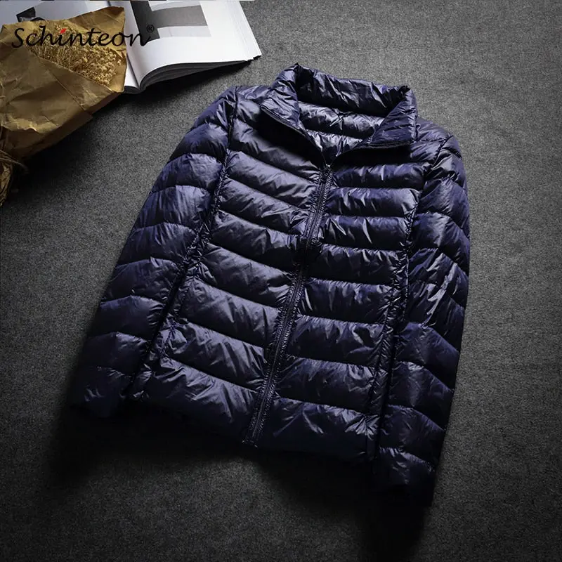 2018 Schinteon Ultra White Duck Down Jacket Spring Autumn Warm Slim Zipper Women Fashion Light Down Coat 13 Colors S-3Xl 1