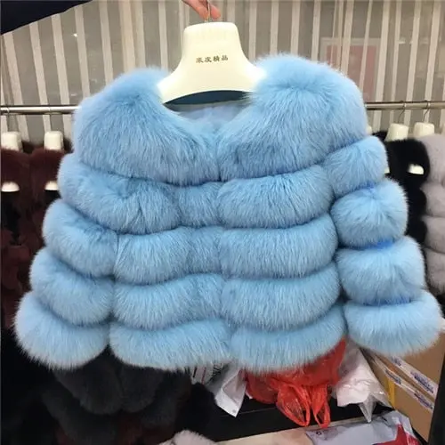 Elevate your cold-weather wardrobe with the Fursarcar Women's Real Fur Coat — a chic, short-length natural fur jacket designed for timeless luxury and modern winter style. - Image 19