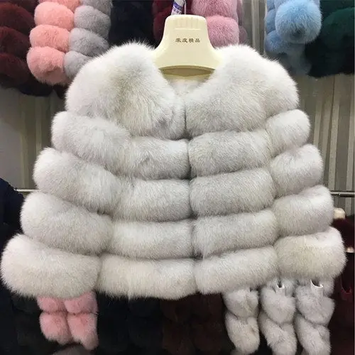 Elevate your cold-weather wardrobe with the Fursarcar Women's Real Fur Coat — a chic, short-length natural fur jacket designed for timeless luxury and modern winter style. - Image 20