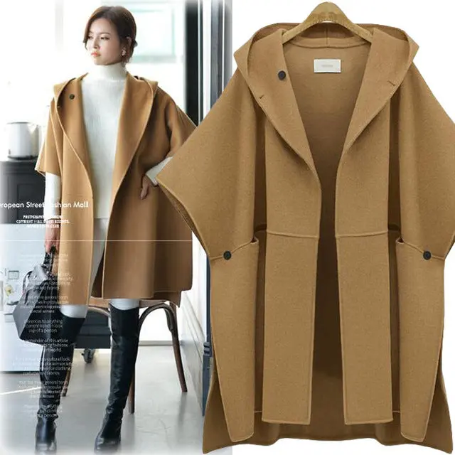 2018 Autumn Winter Jacket Women Bat Sleeved Cardigan Coat Women Plus Size 4Xl Manteau Femme Hiver Jacket Outwear 2