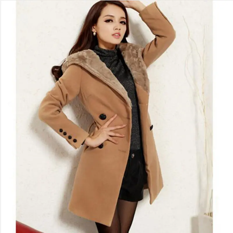 Naluola! New Fashion Winter Coat Women Long Wool Coats Women Jackets Women's Designer Wool Ccoats Warm Jacket Z111 1