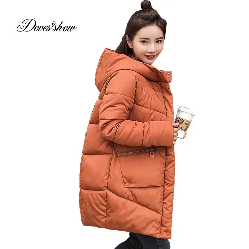 Caramel Hooded Elastic Winter Down Coat Jacket Long Warm Women Casaco Feminino Abrigos Mujer Invierno 2018 Parkas Outwear Coats 1