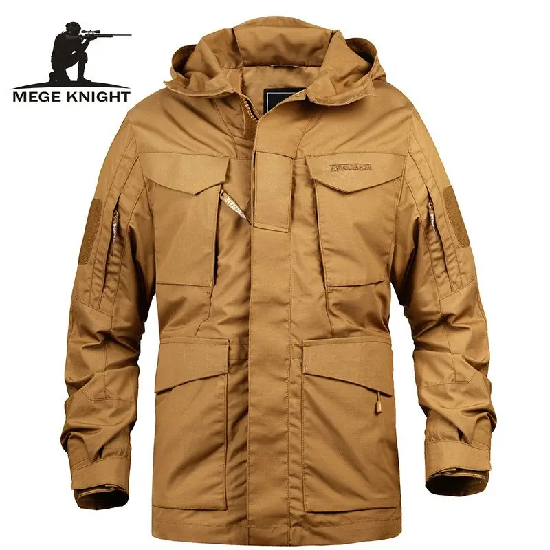 Mege Brand Men Tactical Clothing Us Army M65 Military Field Jacket Trench Coats Hoodie Casaco Masculino Windbreaker Men Autumn 1