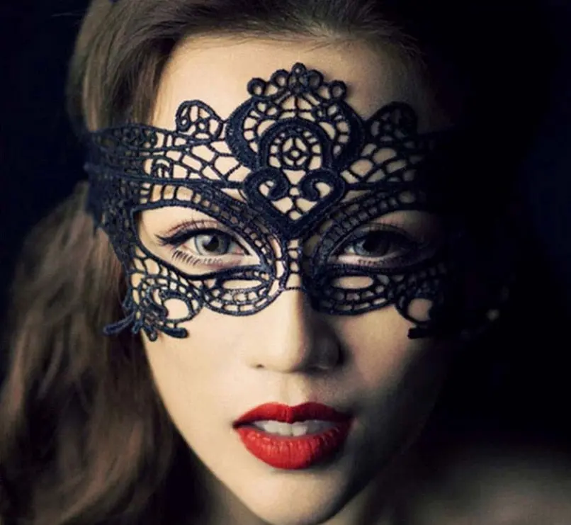 2018 New Girls Women Sexy Ball Lace Mask Catwoman Masquerade Dancing Party Eye Mask Cat Halloween Fancy Dress Costume 1