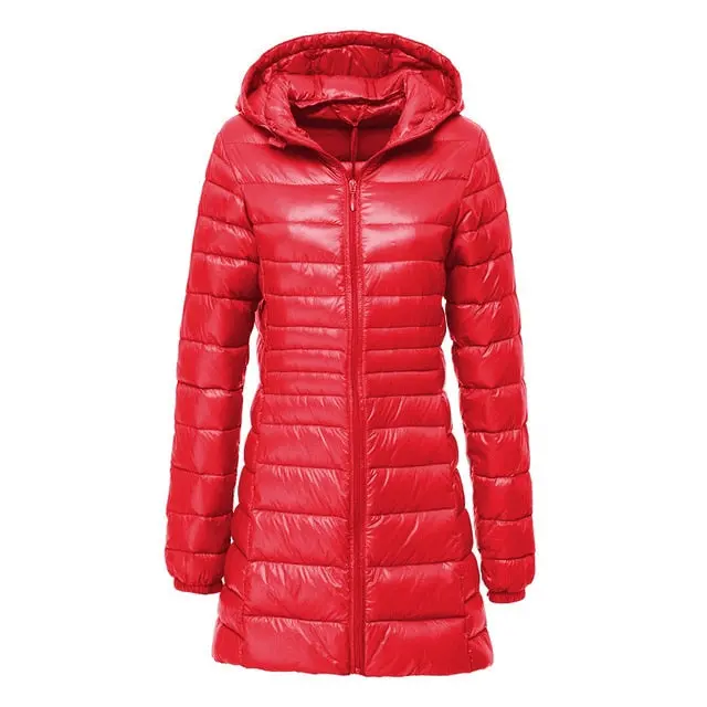 Newbang Brand Plus 8Xl 7Xl Ladies Coats Long Winter Down Jacket Ultra Light Down Jacket Women Hooded Female Warm Coat Outerwear 3