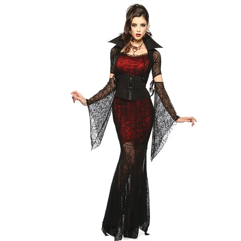 Halloween Costume Sexy Vampire Costume Women Masquerade Party Cosplay Gothic Halloween Dress Vampire Role Play Clothing Witch 1