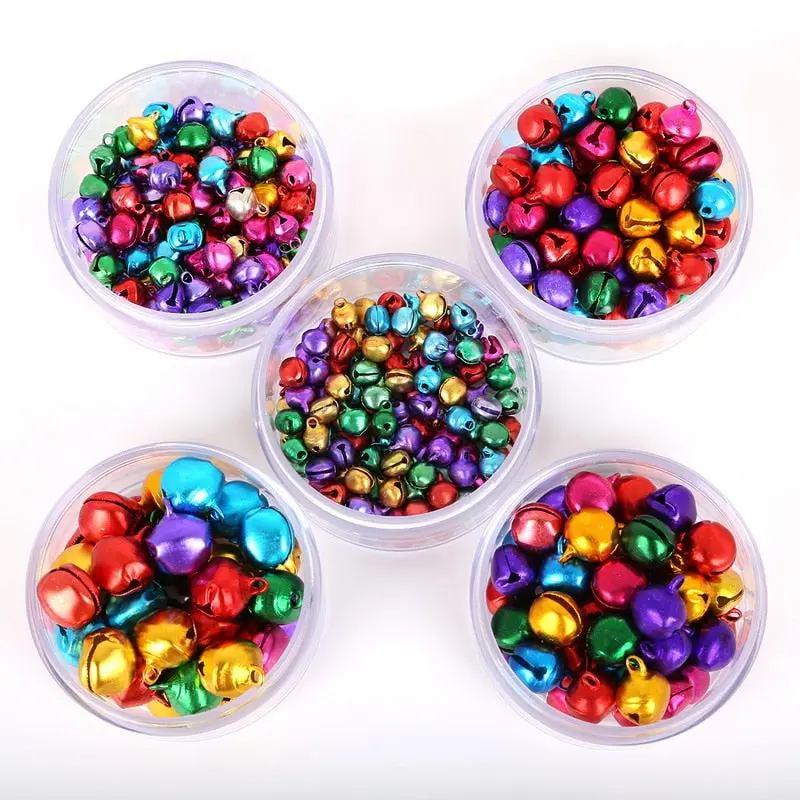 30-200Pcs Jingle Bells Aluminum Loose Beads Small For Festival Party Decoration/Christmas Tree Decoration/Diy Crafts Accessories 1