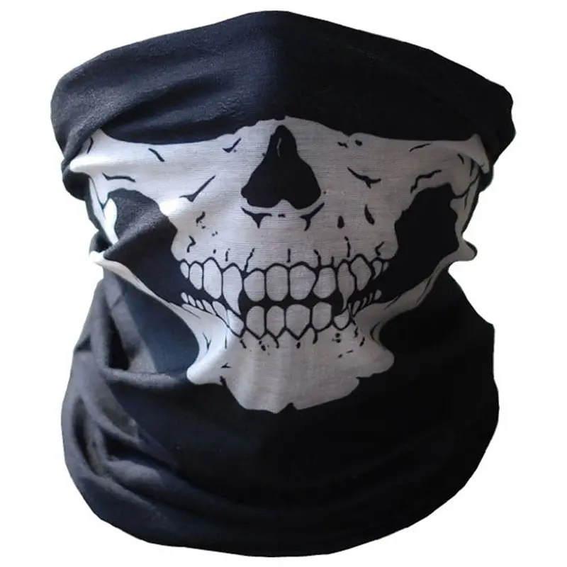 Halloween Mask Festival Skull Masks Skeleton Outdoor Motorcycle Bicycle Multi Function Neck Warmer Ghost Half Face Mask Scarf 1