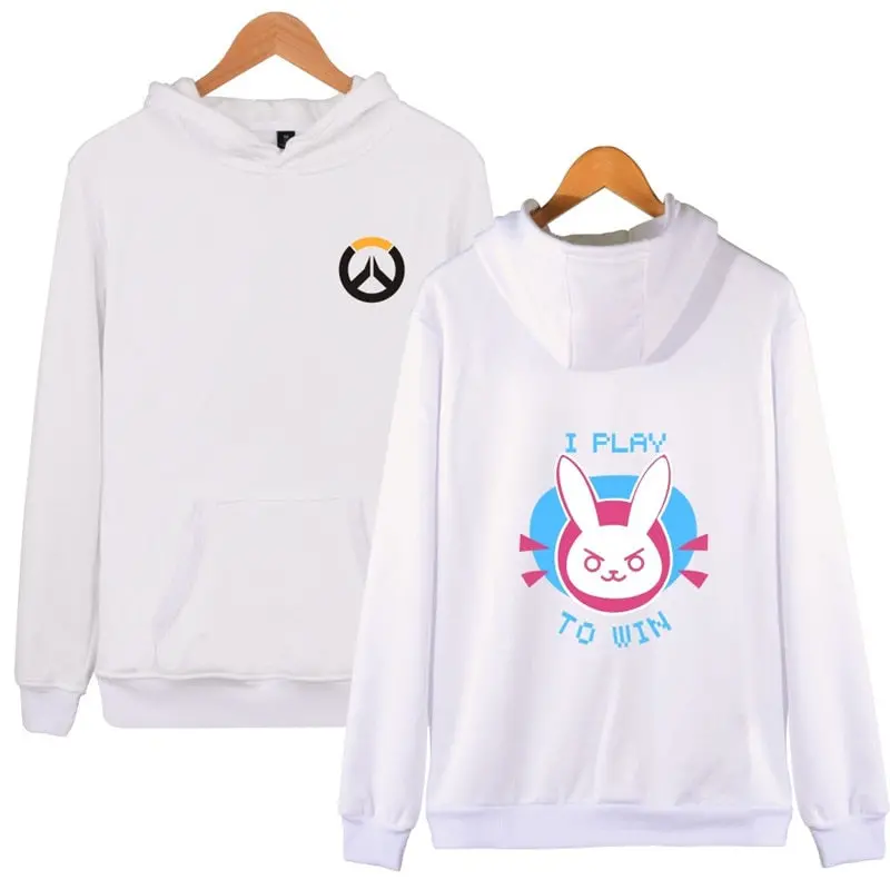 New Overwatches Thin Sweatshirt Ow Dv.A Long Sleeve Hooded Jacket Sweatshirt Dva Cosplay Halloween Costume Autumn Couple Clothes 1