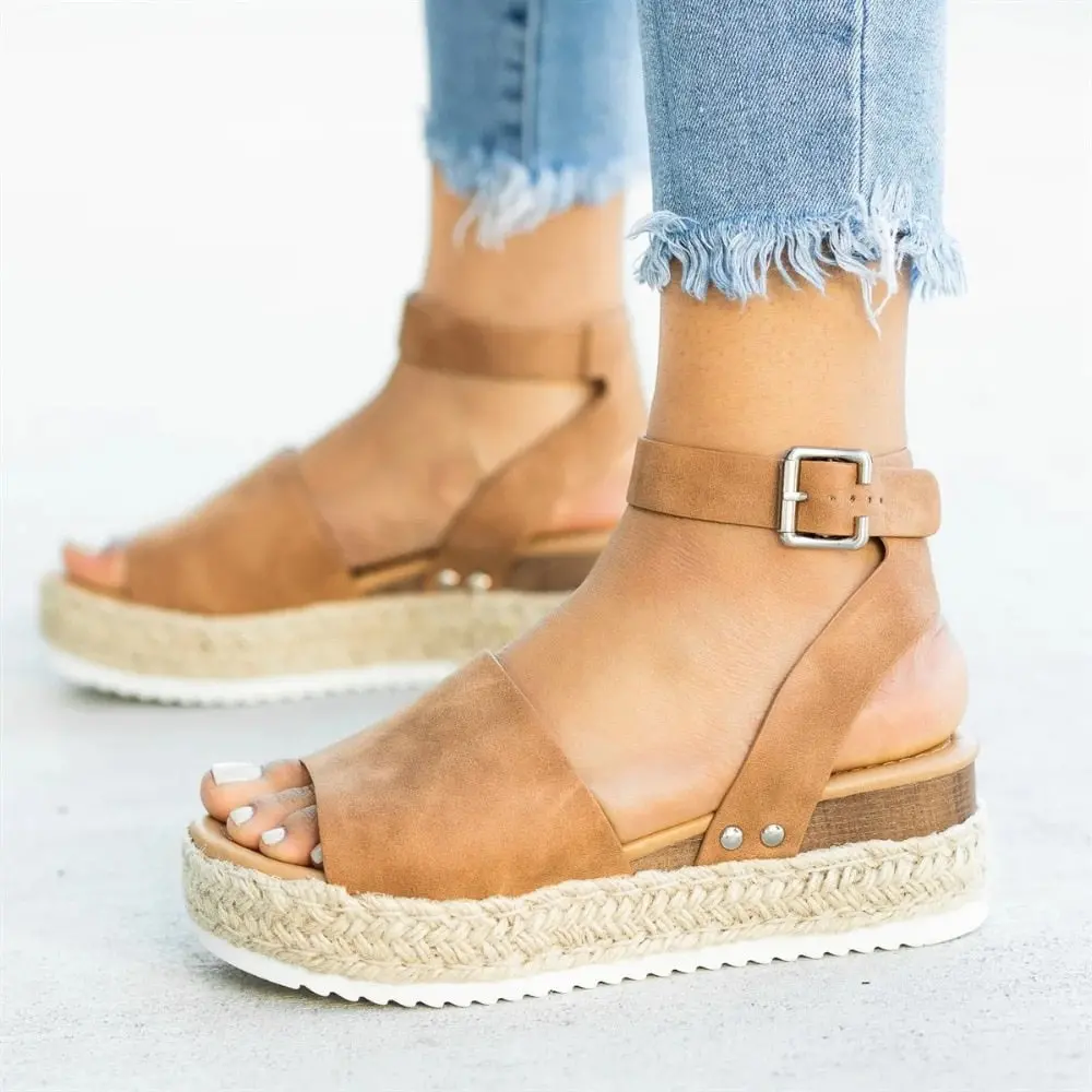 Women Sandals Plus Size Wedges Shoes For Women High Heels Sandals Summer Shoes 2019 Flip Flop Chaussures Femme Platform Sandals 1