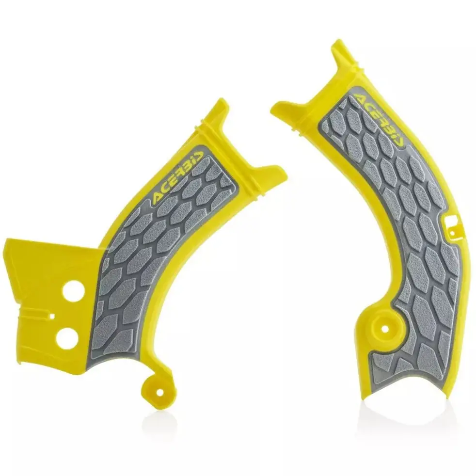 Acerbis Suzuki X-Grip Frame Guards - Yellow Grey 1