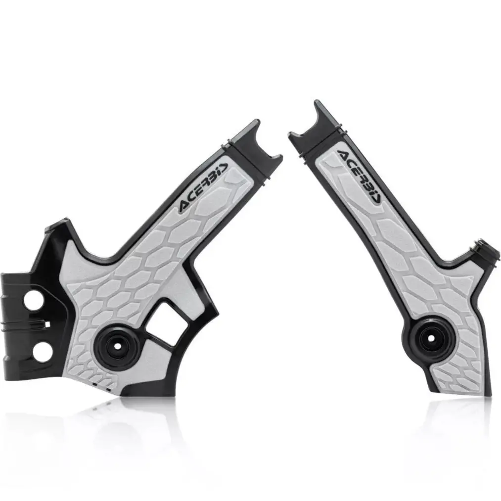 Acerbis Suzuki X-Grip Frame Guards - Black Silver 1