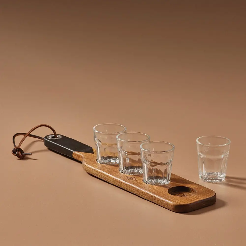 Serving Paddle & Shot Glasses 1