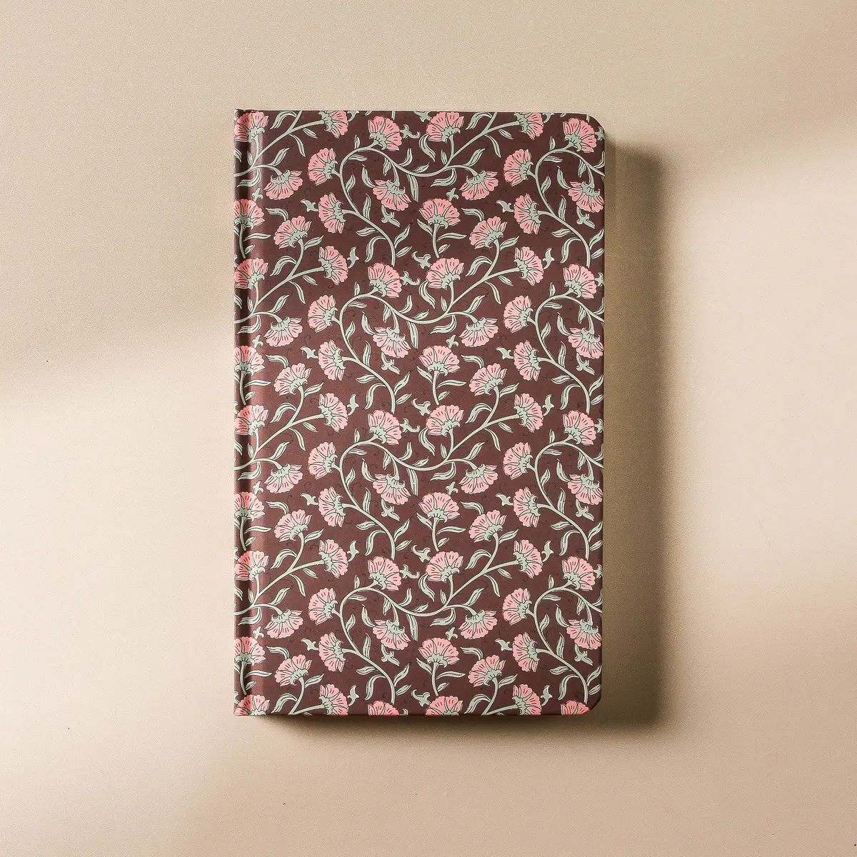 Soft Touch Journal - Burgundy Vintage Floral 1
