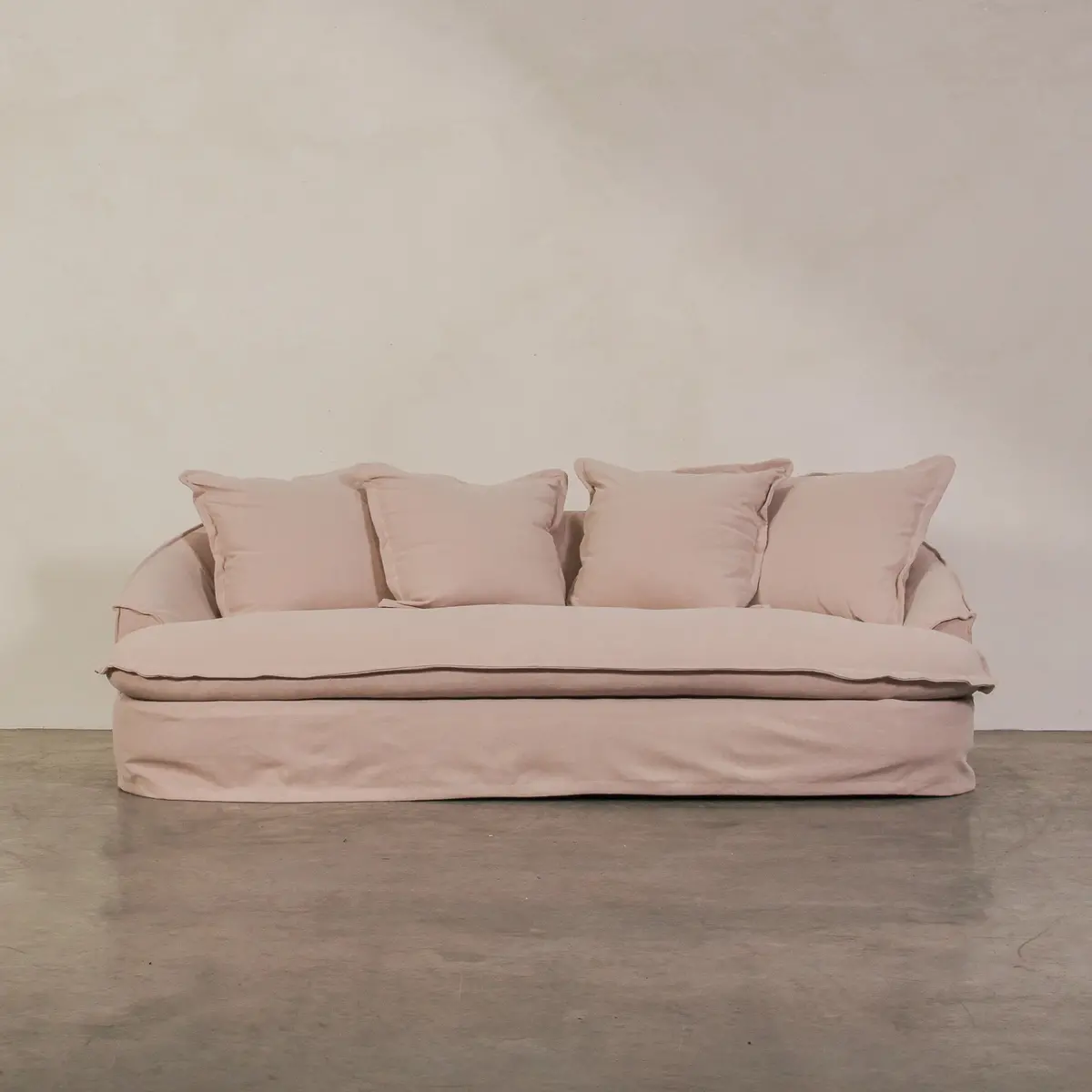Solace 3 Seater Sofa - Dusty Pink 1