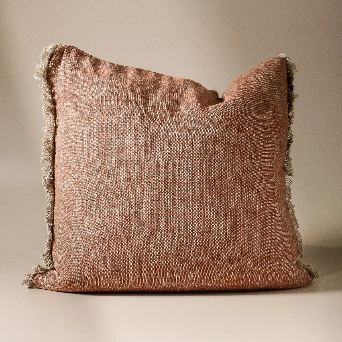 Tabako Linen Cushion - Tobacco 60X60cm 1