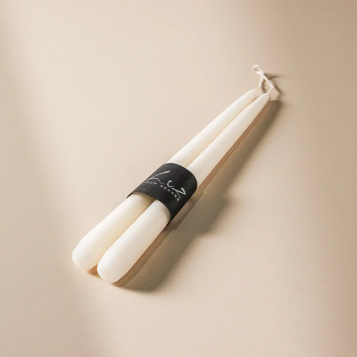Taper Candle Pair - Suede Ivory 30X2.2Cm 1