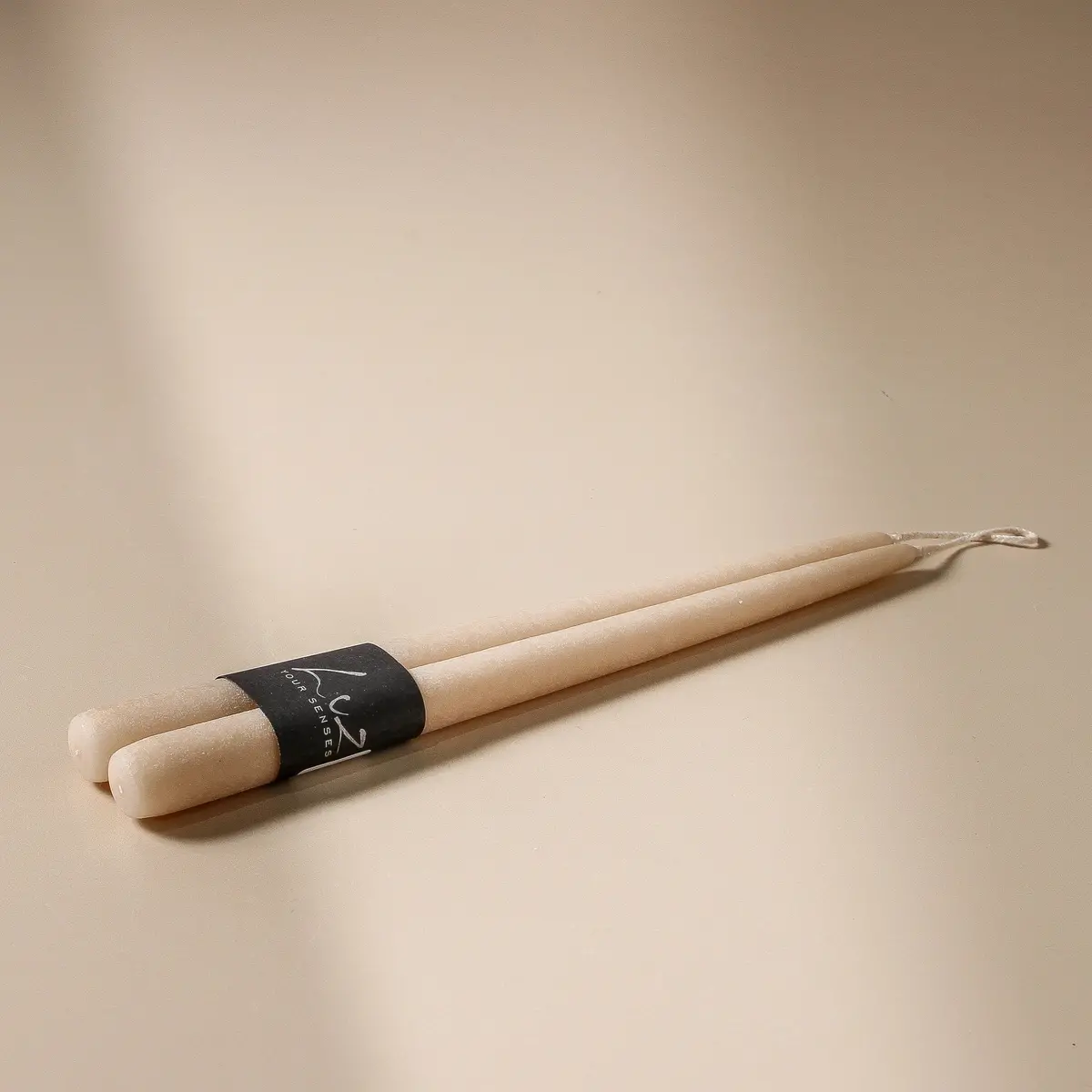 Taper Candle Pair - Suede Moonstone 1