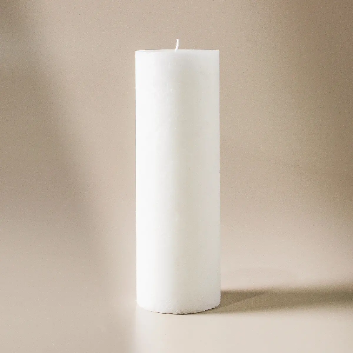 Textured Candle Pure White - Large 1