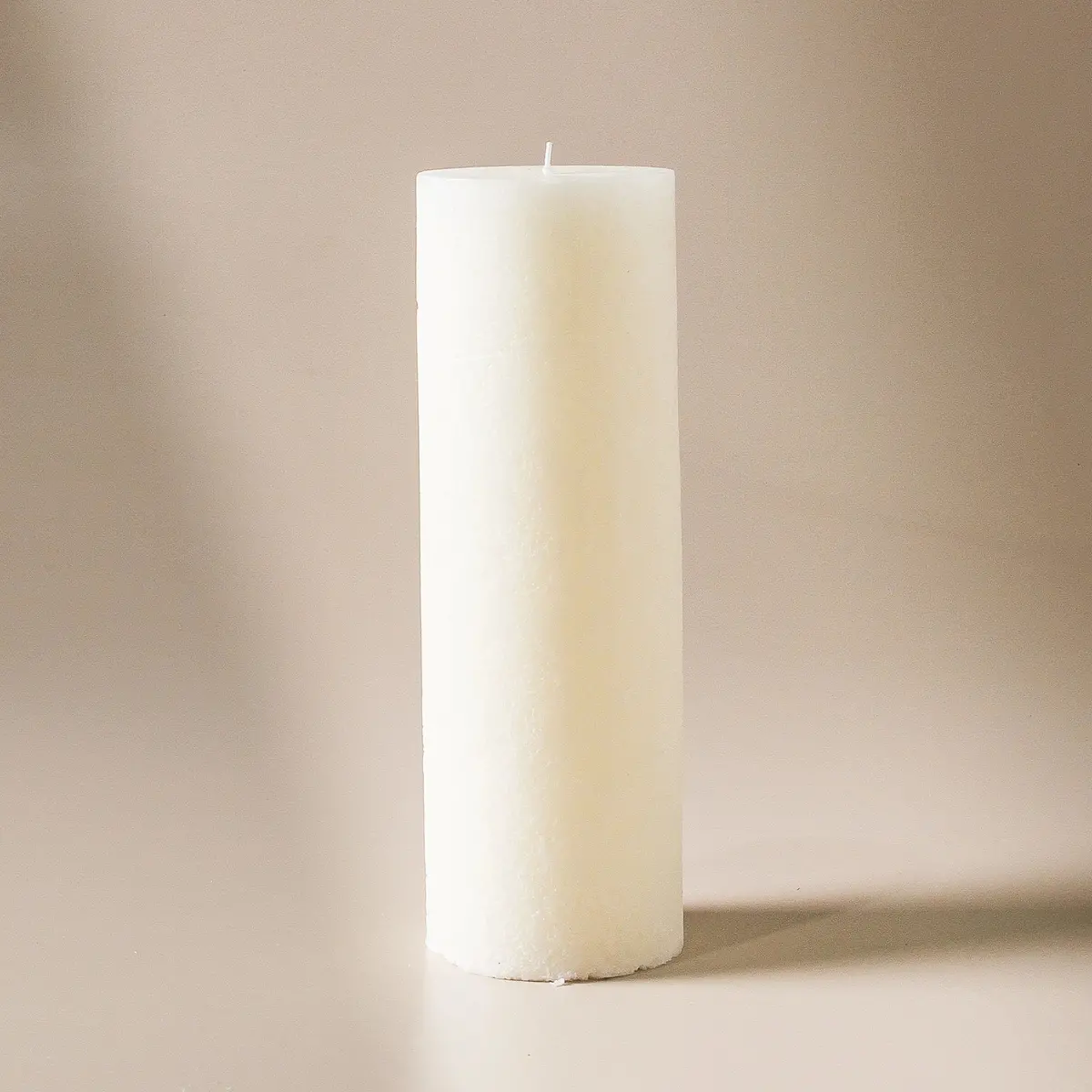 Textured Candle Warm White - Large 1
