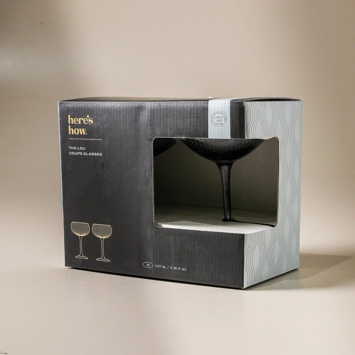 The Lou Coupe Glass (Set Of 2) - Blue 1