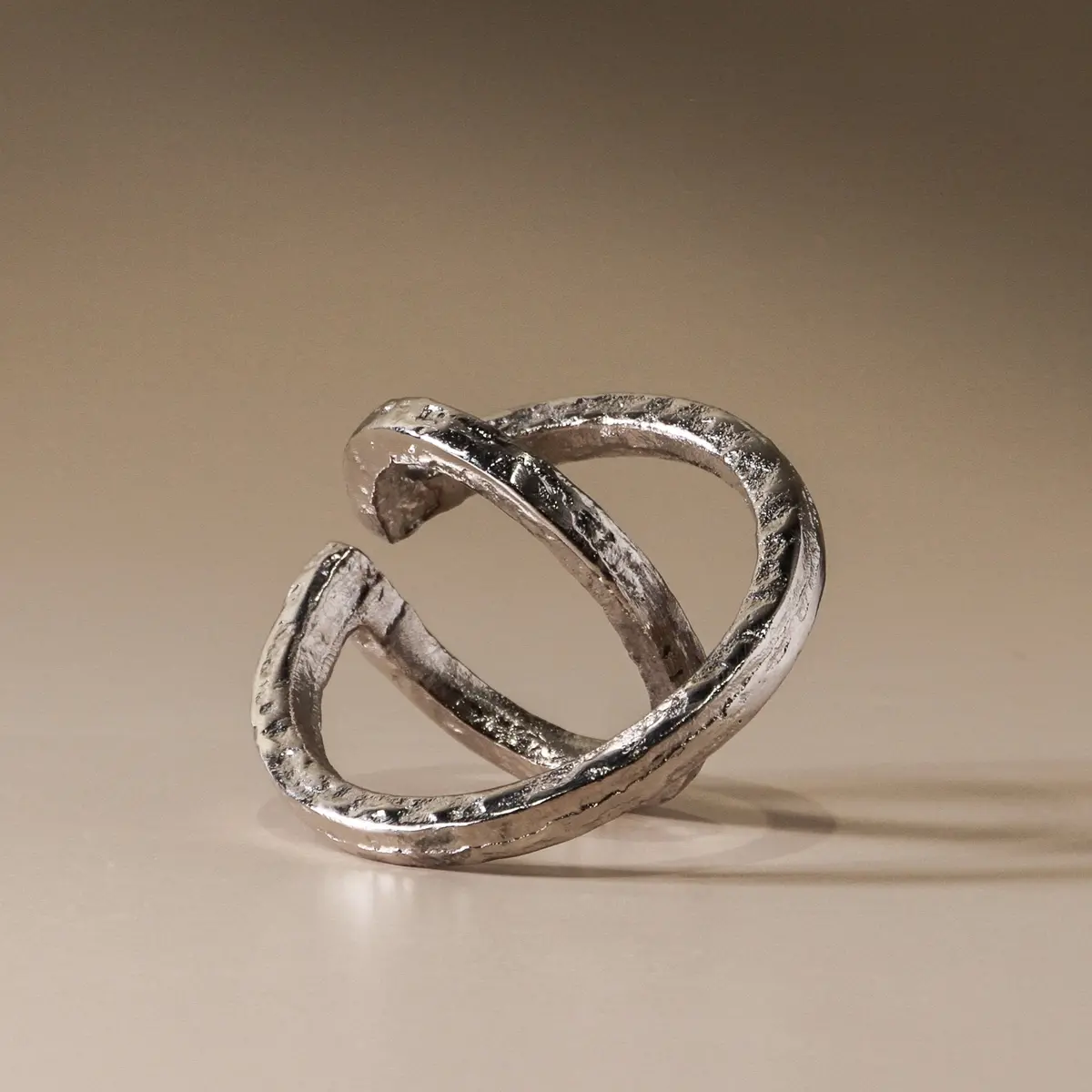 Twine Sculpture Raw Nickel 1