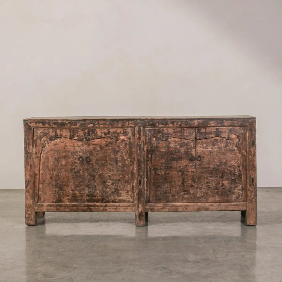Vintage Chinese 4 Door Sideboard 1