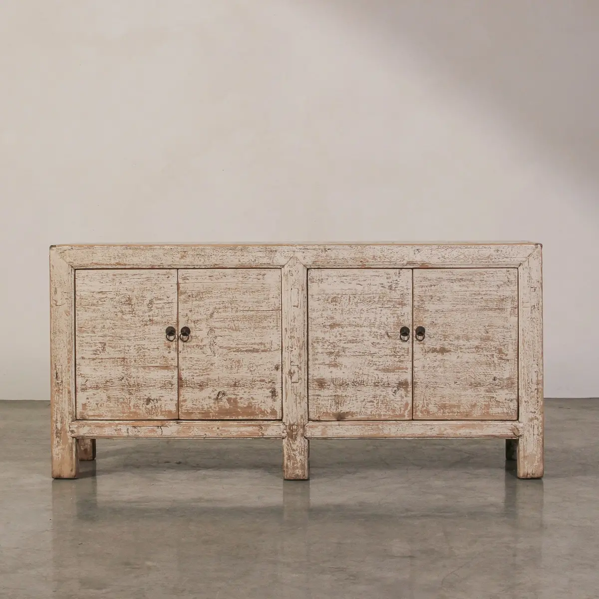 Vintage Chinese 4 Door Sideboard 1