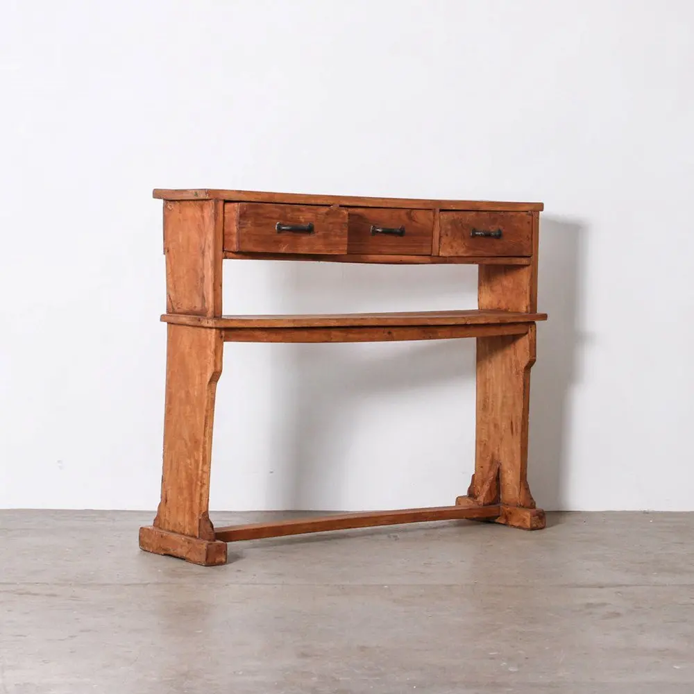 Vintage Indian 3 Drawer Console 1