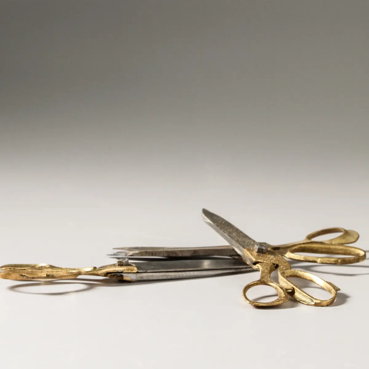 Vintage Indian Brass Scissors 1