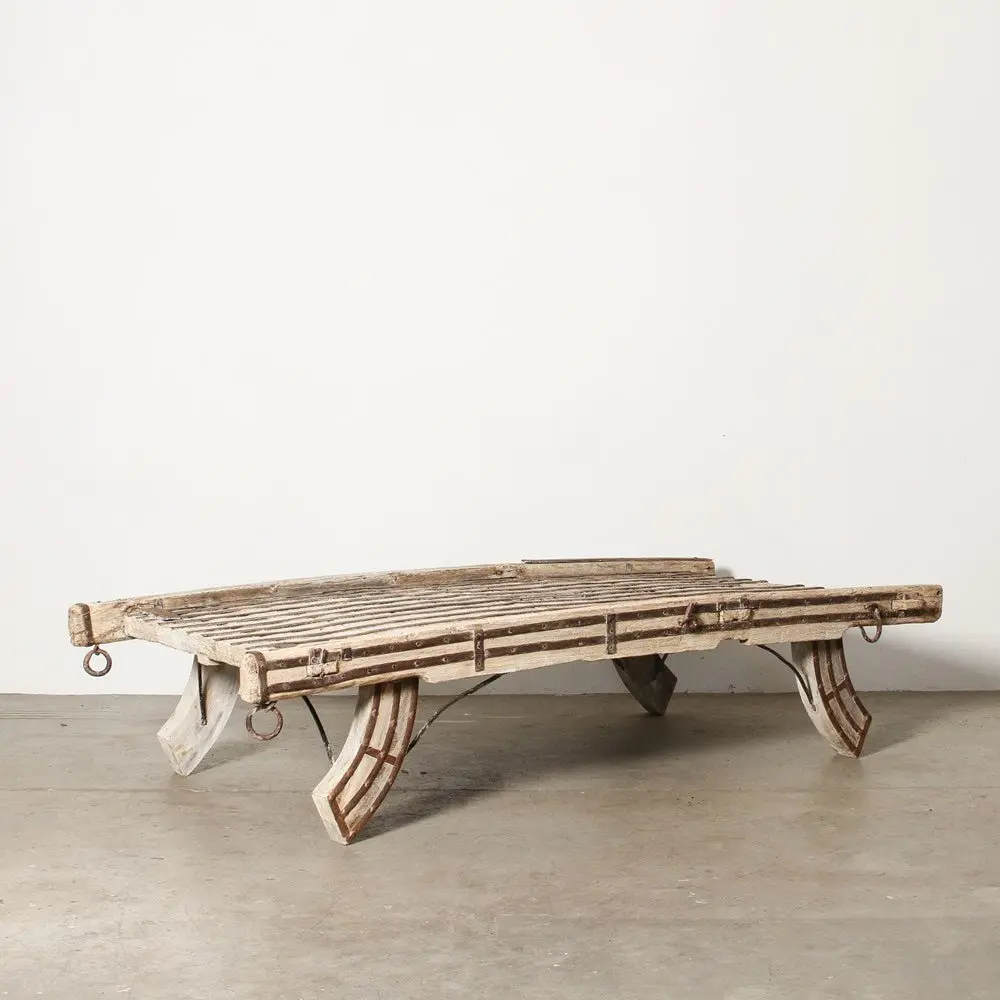 Vintage Indian Cart Coffee Table 1