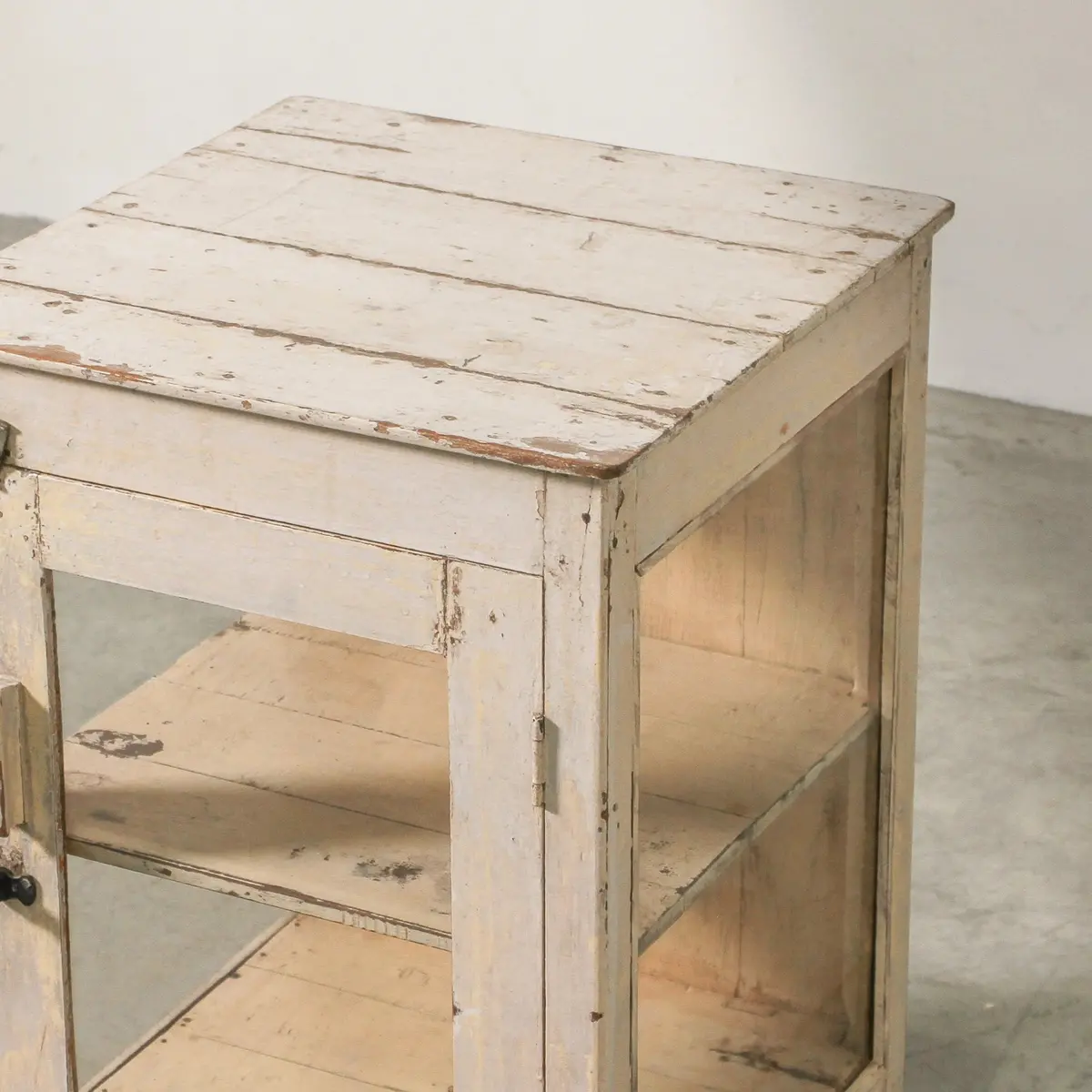Vintage Indian Glass Bedside Table 2