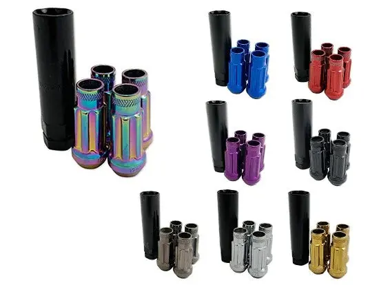 Open Ended Lock Nuts (Set Of 4 + Socket) 1