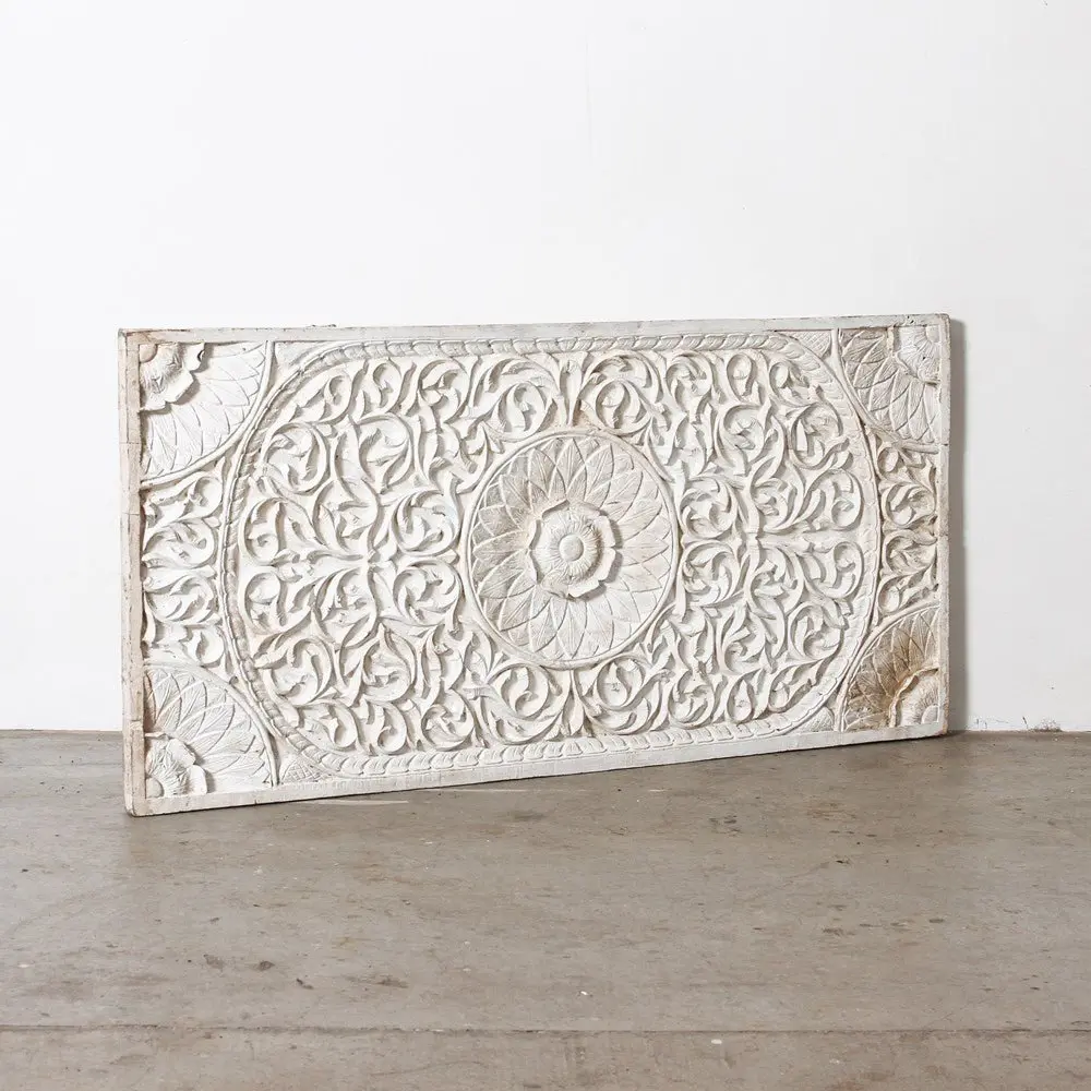 White Wooden Wall Panel 1