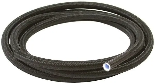 Af250-04-2M: 2-Meter Black Ptfe Braided Hose – -4An Size 1