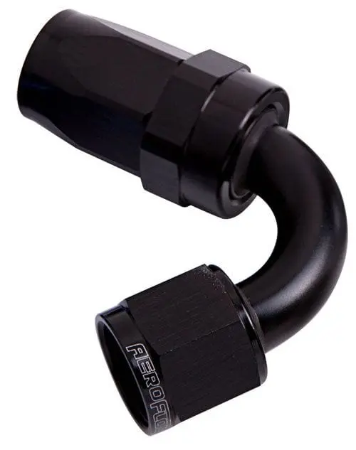 100 Series 120° Swivel -12An Taper Hose End – Black Af104-12Blk 1