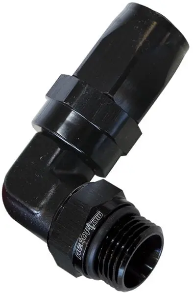 Orb Taper Swivel 90° Hose Fitting – -10An To -8An, Black Anodized Af849-08-10Blk 1