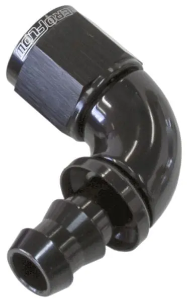 510 Series –6An Black Tight-Radial 90° Push-Lock Hose End 1